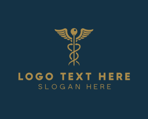 Golden - Medical Doctor Symbol logo design