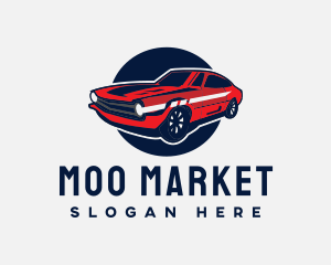 Modern Cool Muscle Car logo design