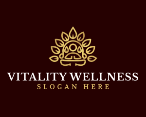 Yoga Meditation Wellness logo design