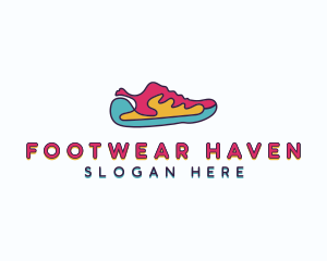 Shoe Footwear Sneakers logo design