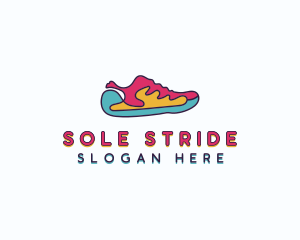 Footwear - Shoe Footwear Sneakers logo design