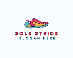 Sneakers - Shoe Footwear Sneakers logo design