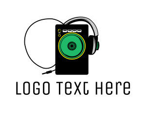 Pop - Music Radio DJ Speaker logo design