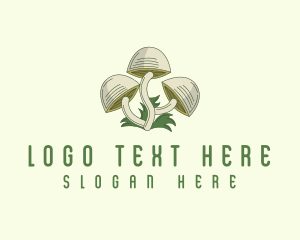 Mushroom Fungus Truffle logo design