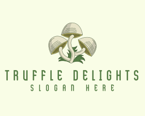 Truffle - Mushroom Fungus Truffle logo design