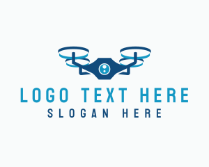 Aerial Drone Quadcopter Logo