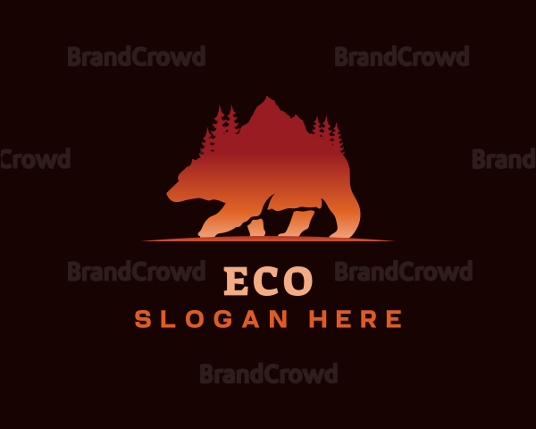 Bear Outdoor Mountain Logo