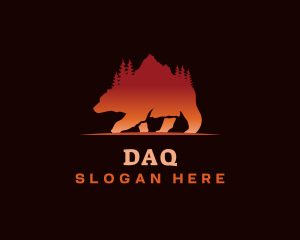 Animal - Bear Outdoor Mountain logo design