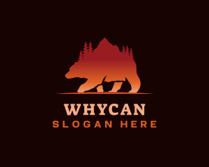 Bear - Bear Outdoor Mountain logo design