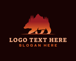 Bear Outdoor Mountain Logo