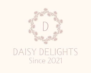 Daisy - Daisy Garden Wreath Plant logo design