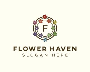 Flower Plant Gardener logo design