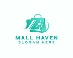 Tech Laptop Shopping logo design