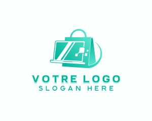 Market - Tech Laptop Shopping logo design