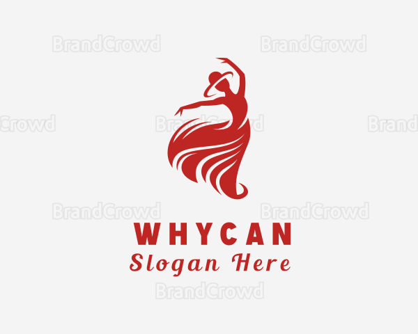 Dancing Woman Dress Logo