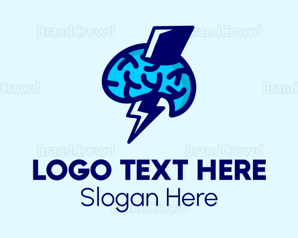 Genius Lightning Brain Logo