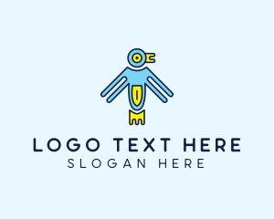 Aztec Bird Symbol Logo