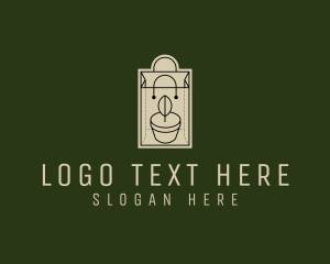 Shopping - Plant Shopping Bag logo design