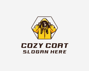Coat - Outdoor Raincoat Hood logo design