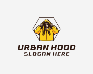 Outdoor Raincoat Hood  logo design