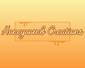 Honeycomb Liquid Drip logo design