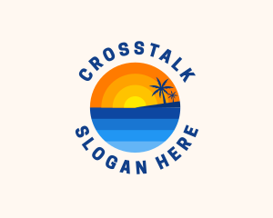 Ocean - Sun Beach Resort logo design