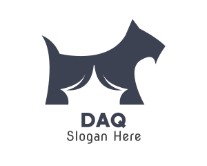 Red Dog - Scottish Terrier Dog logo design