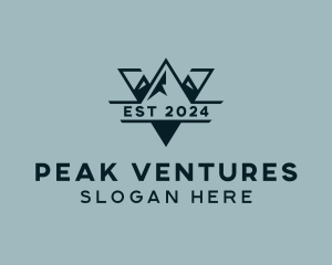 Peak Mountain Trekking logo design