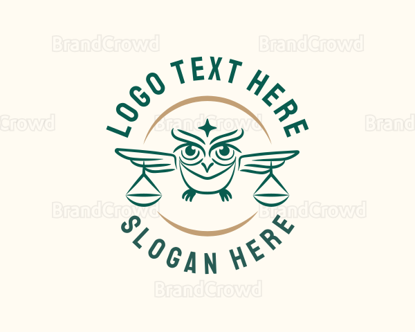 Owl Law Scales Logo