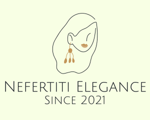 Elegant Woman Earring logo design