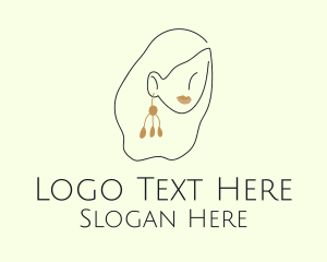 Elegant Woman Earring Logo