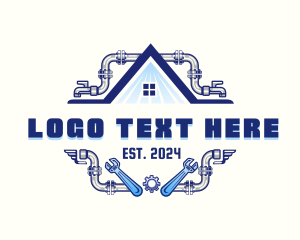 Drainage - Home Faucet Plumbing logo design