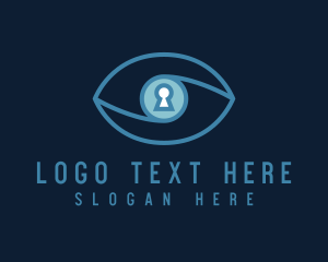 Security - Optical Security Lock logo design