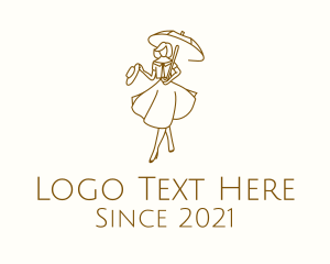 Dressmaker - Minimalist Classy Lady logo design