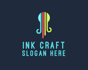 Ink - Octopus Ink Print logo design
