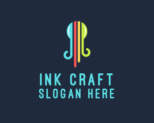 Octopus Ink Print logo design