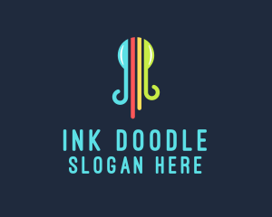 Octopus Ink Print logo design