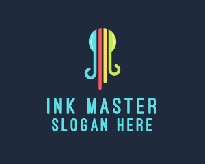 Octopus Ink Print logo design