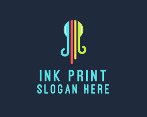 Print - Octopus Ink Print logo design