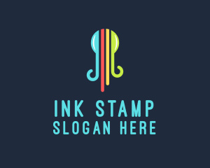 Octopus Ink Print logo design