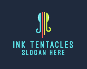 Octopus Ink Print logo design