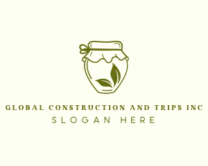 Floral - Natural Leaf Jar logo design