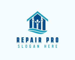 Plumbing Pipe Fix logo design