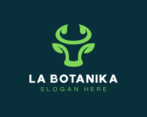 Bull Horn Leaf Logo