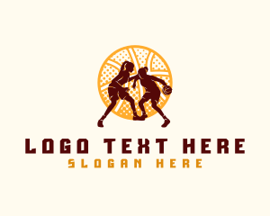 League - Women Basketball League logo design