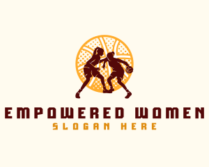 Women Basketball League logo design