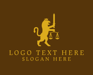 Legal - Lion Scale Justice logo design