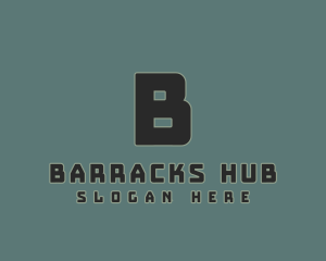 Barracks - Military Army Brand logo design