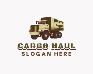 Military Truck Vehicle logo design