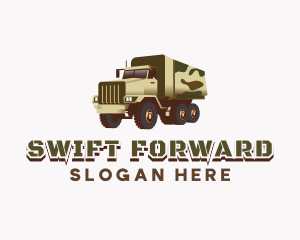 Forwarder - Military Truck Vehicle logo design